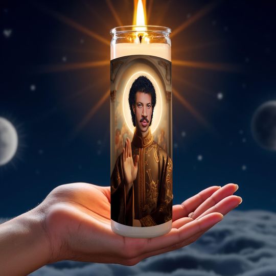 Lionel Richie Prayer Candle Celebrity Saint Candle Funny Gift