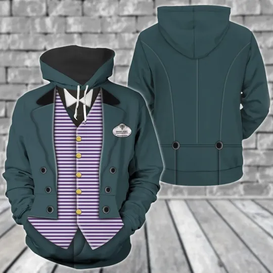 Butler Haunted Mansion Costume 3D HOODIE Mother Day Gift All Over Print Us Size