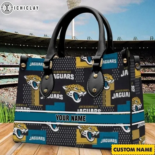 Personalized Jacksonville Football Team Jaguarss Leather Handbag Gift