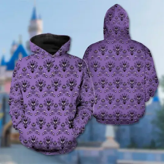 Haunted Mansion Halloween Streetwear 3D HOODIE MOTHER DAY GIFT ALL OVER PRINT