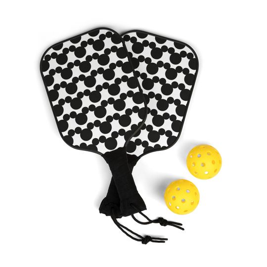 Mickey Head Disney Inspired Pickleball Kit