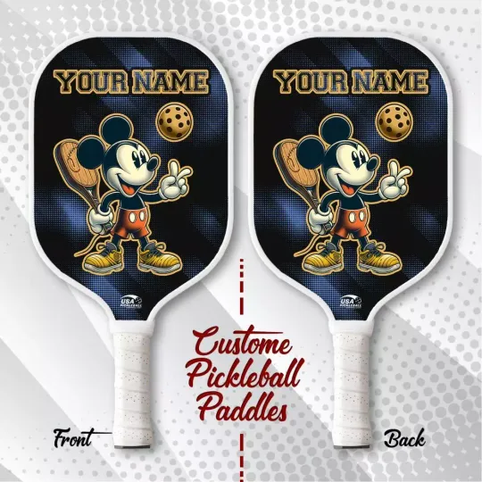 Personalized Mickey Pickleball Paddle, Disney Pickleball, Pickleball Gift for