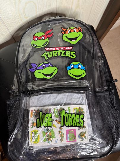Ninja Turtles Transparent Backpack