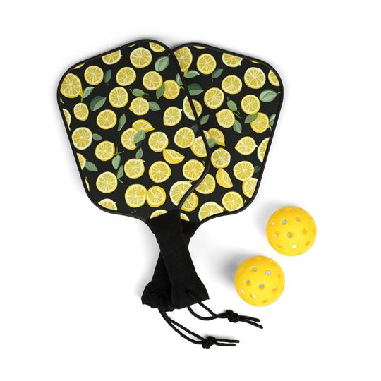 Cute Lemon Pickleball Kit - Fun and Stylish Set for Play
