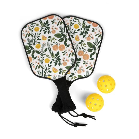 Lemons and Florals Pickleball Kit