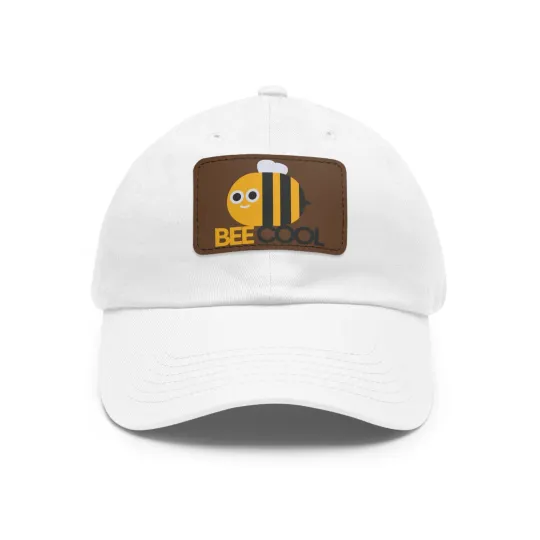 Dad Hat with Leather Patch