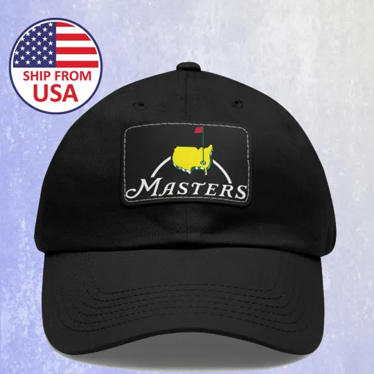 Masters Tournament Golf Cap, Dad Hat with Leather Patch - Dad Gift - Father's Day Gift