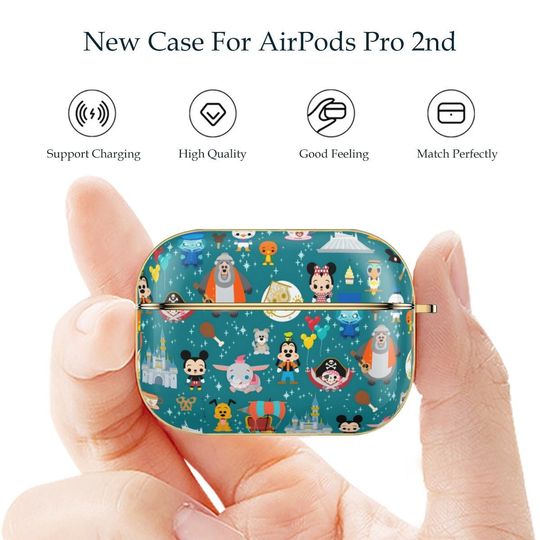 AirPods Pro 2 case Magic Kingdom Mickey AirPod Case Scratch-resistant and Easy to Clean