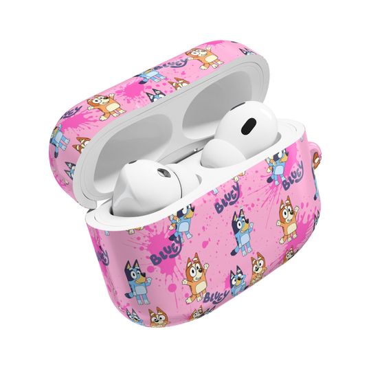 BlueyDad and Bingo Pink AOP Airpods Case Cover