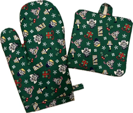 A Christmas Story Ralphie Leg Lamp Oven mitt and Pot-Holder