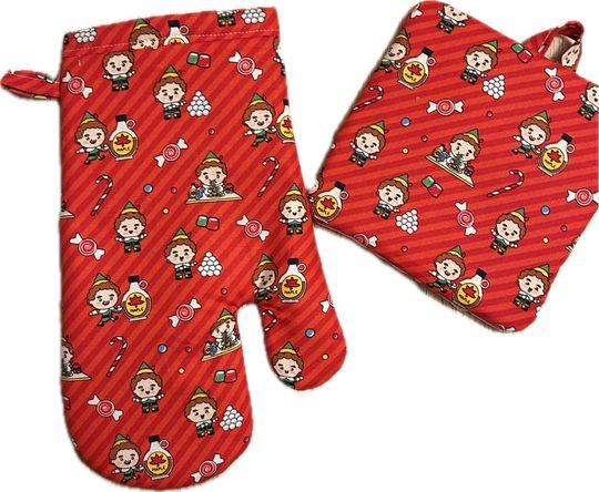 Elf Christmas Oven mitt and Pot-Holder