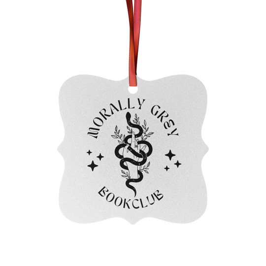 Morally Grey Bookclub Aluminum Ornaments
