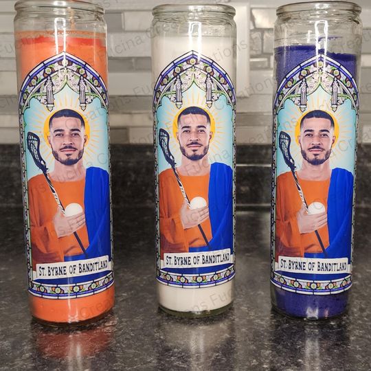 Lacrosse Player Prayer Candles