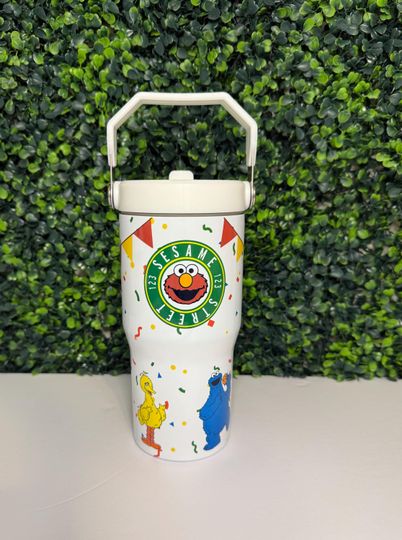 Elmo Sesame Street Cookie Monster, Kids Water Bottle, perfect Birthday Gift for Back to school