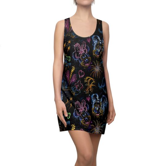 Mickey and Minnie's Love in the Sky - Women's Racerback Dress