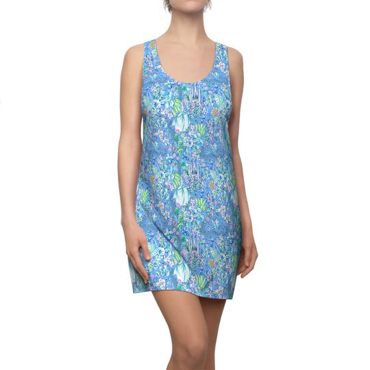 Bright Tropical Princess - Cinde - Women's Racerback Dress