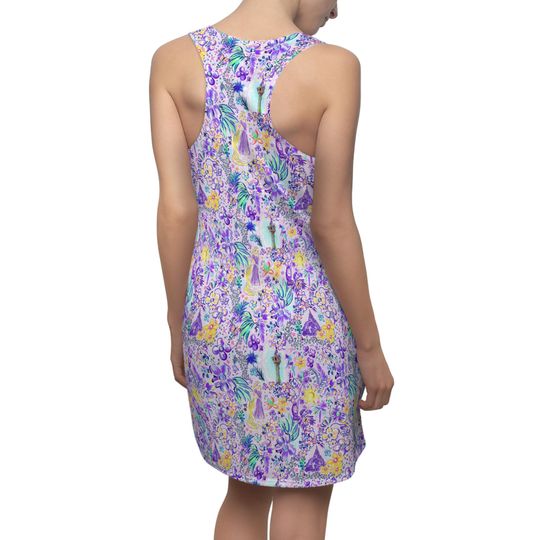 Bright Tropical Princess - Rapunzel - Women's Racerback Dress