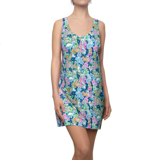 Bright Tropical Friends - Disney Dogs - Women's Racerback Dress