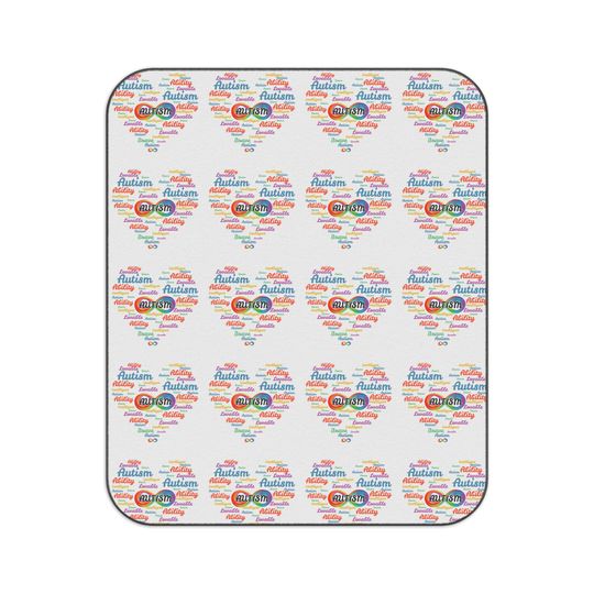 Autism Love Picnic Blanket - Outdoor Park Camping Mat, Family Beach Blanket, Large Waterproof Quilt, Foldable Insulated Rug, Portable Travel