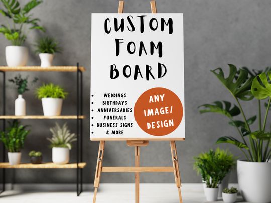 Custom Foam Board | Personalized Poster | Event Custom Printing Foamboard Sign | Welcome Sign | Announcement Sign | Wedding Foamboard Sign