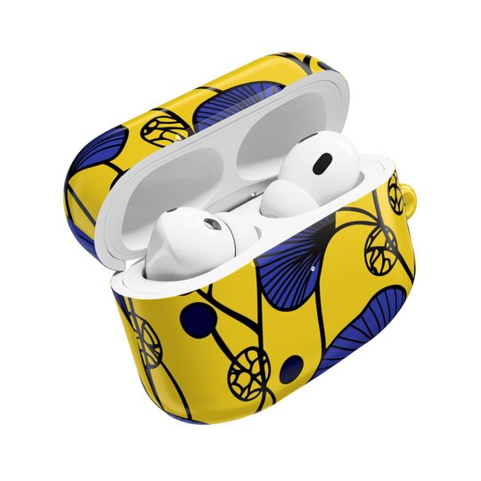 Colorful African print AirPod Case, Vivid Headphone Cover, Eco-Friendly Accessory, Unique Gift for Music Lovers, Festival Essential