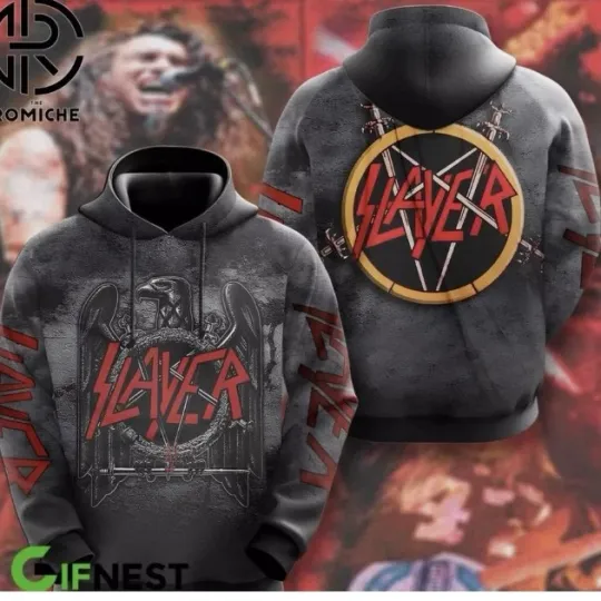 Rock Band Slayer Hoodie 3d, gift for fan, mother day gift,hoodie