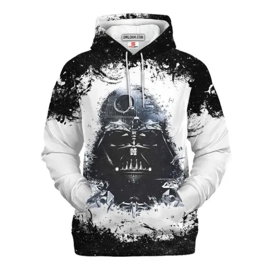 Star Wars Darth Vader Black & White Gift For Fans 3D HOODIE Mother Day Gift