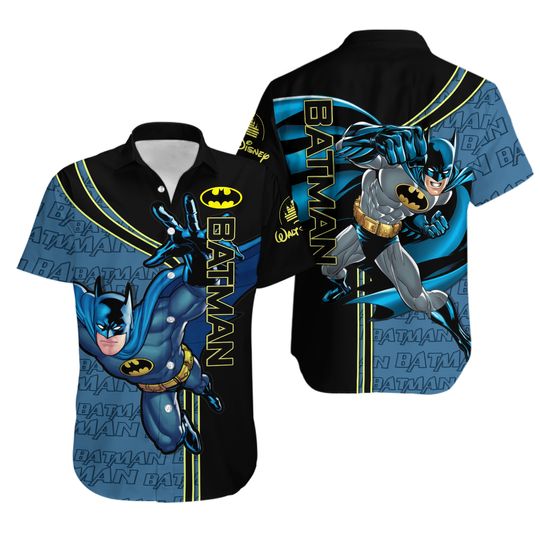 Batman Hawaiian Button Down Shirt Unisex Adults