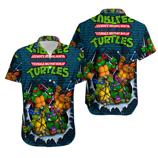 Mutant Ninja Turtles Unisex Hawaiian Shirt, Ninja Turle Father Unisex Shirt