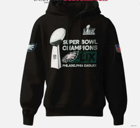 Hoodie Philadelphia Eag.l..es 2025 Super Bowl LIX Champions Glory Time Hoodie