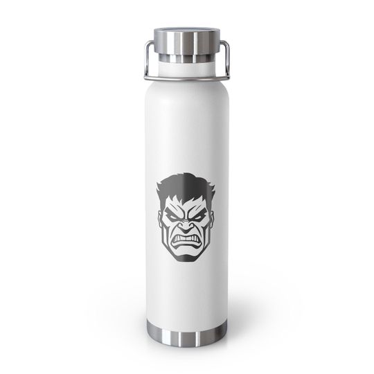 Hulk Design Copper Vacuum Insulated Bottle, 22oz | Superhero Water Bottles | Comic Book Tumblers