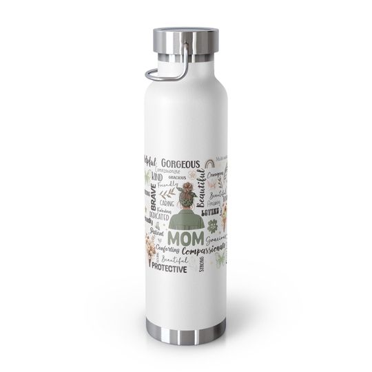 Mom Personalized Copper Vacuum Insulated Bottle, Perfect Gift for Friends, Family, and Special Occasions, Water Bottle, Travel Flask