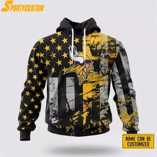 Custom Minnesota Football Team Vikingss 3D Hoodie