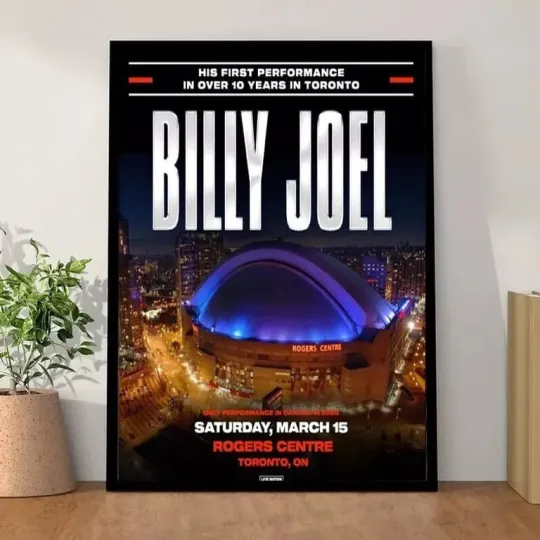 Billy Joel announces only 2025 Canadian tour date Poster