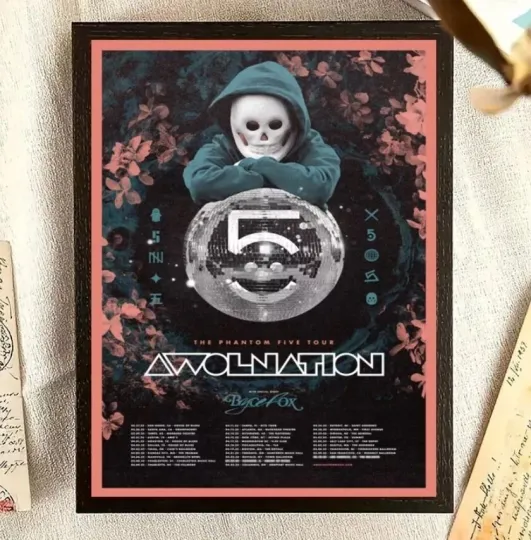 Awolnation Music Show The Phantom Five Tour 2025 Poster