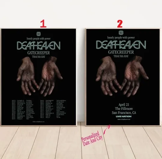 Custom Deafheaven - Tour 2025 Poster