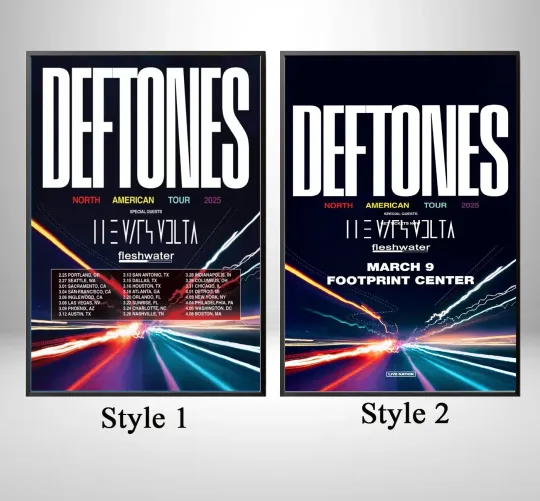 Deftone TO EMBARK ON 2025 NORTH AMERICAN TOUR Poster