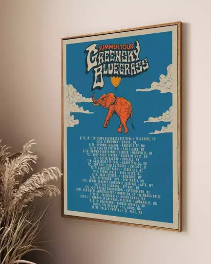 Greensky Bluegrass Summer Tour 2025 Poster