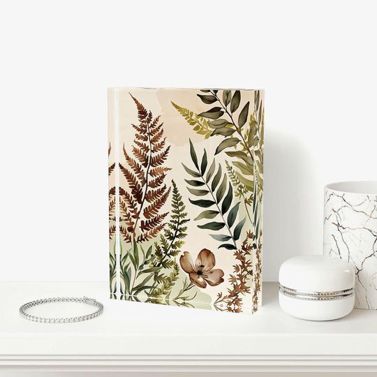 Floral Photo Block Decor, Nature-Inspired Wall Art, Eco-Friendly Home Accent, Great for Gifts, Botanical Themed Decor