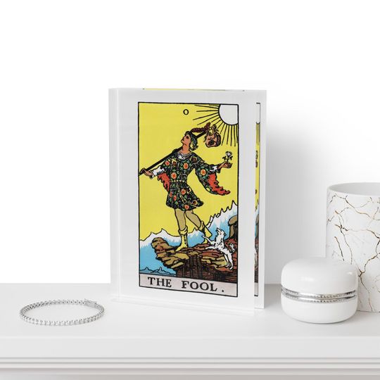 Tarot Card Photo Block Photo Stand Design Gift for Tarot Lovers Home Decor Spiritual Art Wall Display Tarot Photo Block Rider-Waite Tarot