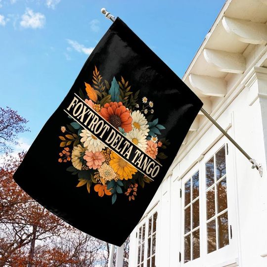 Foxtrot Delta Tango Flag/FDT Banner Subtle Anti DT Flag/Feminist Fuck 47 Liberal Gift Political Protest/Democrat Gift