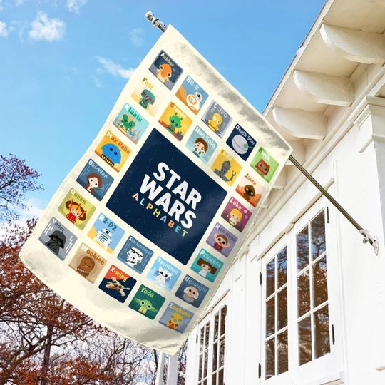 May The 4th Be With You Garden Flag, Star Wars Fan Yard Flag, Galaxys Edge May The Fourth Flag, Sci-Fi Party Decor, Jedi Gift Flag
