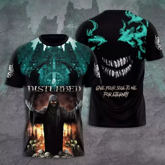 Discover Hot SALE!!! Disturbed The Sickness 25th Anniversary Tour 2025 3D T-Shirt