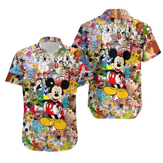 Discover Disney Mickey Mouse Hawaiian Shirt, Disney Family Hawaiian Shirt