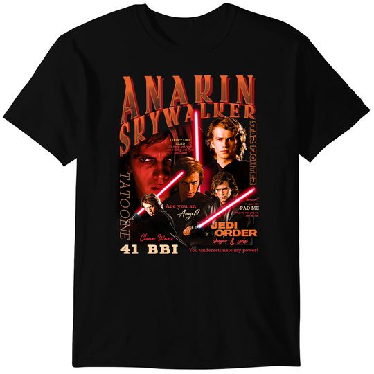 Anakin Skywalker Portrait Graphic T-shirt, Star Wars Darth Vader Shirt, Galaxy's Edge, Hollywood Studios, Disney Family Trip