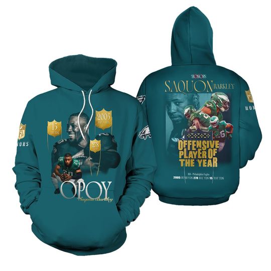Saquon Barkley Offensive Player Of The Year Phiiladelphia Hoodie