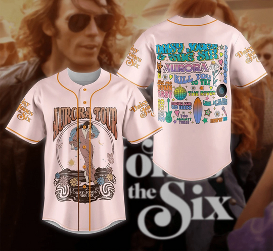 Aurora Tour Daisy Jones And The Six Baseball Jersey