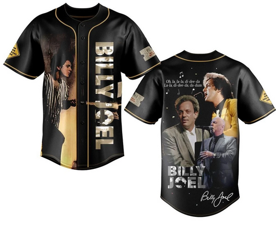 Billy Joel Piano Man La la Di Dee Da Da Dum Baseball Jersey