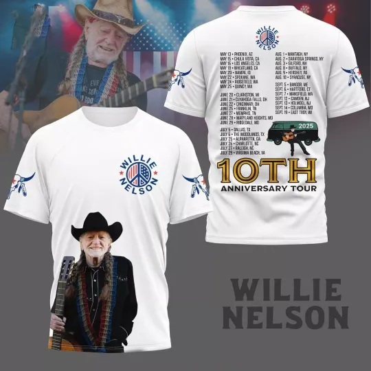 Nelson 10th Anniversary Tour 2025 3D T-Shirt