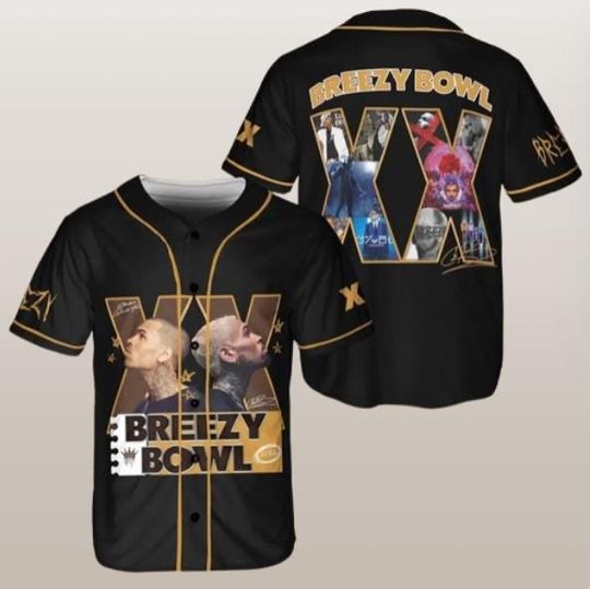 Chris brown tour, Brown Breezyy Tour 2025 Jersey, Bowl X.X concert 2025 Summer Tour merch, Summer tour 2025, CB fans Jersey Shirt